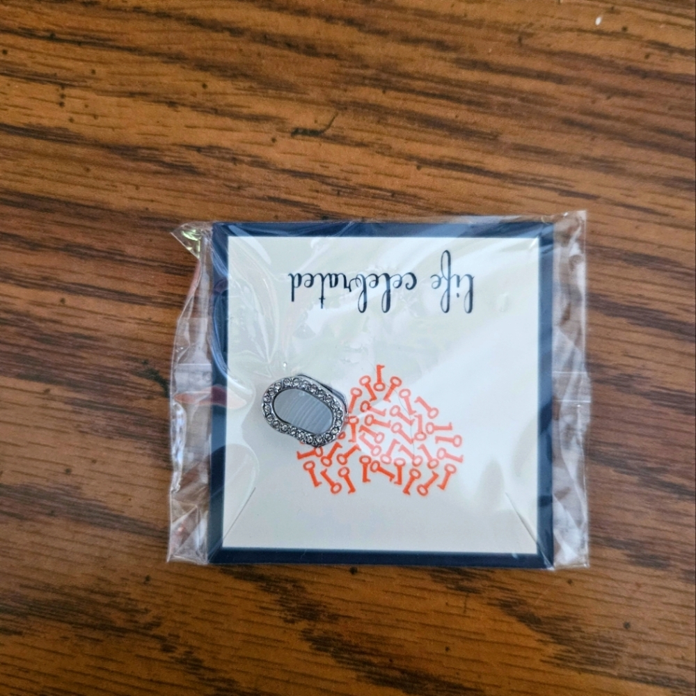 Blue agate charm